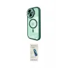 ieg™ iPhone 15 Pro Kılıf Kıvılcım Modern Koleksiyonu - Şeffaf Pasifik Cam Ekran Koruyucu