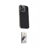 ieg™ iPhone 15 Pro Kılıf Kıvılcım Modern Özel Seri - Siyah Bilvis 3D Mat Cam Ekran Koruyucu