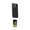 ieg™ iPhone 15 Pro Kılıf Kıvılcım Modern Özel Seri - Siyah Buffer Cam Ekran Koruyucu