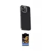ieg™ iPhone 15 Pro Kılıf Kıvılcım Modern Özel Seri - Siyah Buffer Hayalet Cam Ekran Koruyucu