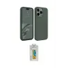 ieg™ iPhone 15 Pro Kılıf Kozmos Yansıma Özel Seri - Siyah Polymer Nano Ekran Koruyucu