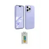 ieg™ iPhone 15 Pro Kılıf Kozmos Yansıma Özel Seri - Siyah Polymer Nano Ekran Koruyucu