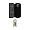 ieg™ iPhone 15 Pro Kılıf Kozmos Yansıma Özel Seri - Siyah Polymer Nano Ekran Koruyucu