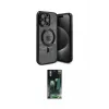 ieg™ iPhone 15 Pro Kılıf Nova Işık Özel Seri - Şeffaf 360 Full Body Arka Koruyucu