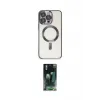 ieg™ iPhone 15 Pro Kılıf Nova Işık Özel Seri - Şeffaf 360 Full Body Arka Koruyucu