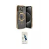 ieg™ iPhone 15 Pro Kılıf Nova Işık Özel Seri - Şeffaf Pasifik Cam Ekran Koruyucu