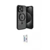 ieg™ iPhone 15 Pro Kılıf Nova Işık Özel Seri - Siyah Bilvis 0.18mm Plus Cam Ekran Koruyucu