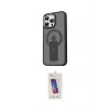 ieg™ iPhone 15 Pro Kılıf Pusula Doku Koleksiyonu - Siyah Joko 5D Cam