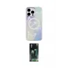 ieg™ iPhone 15 Pro Kılıf Pusula Form - Şeffaf 360 Full Body Arka Koruyucu