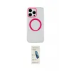 ieg™ iPhone 15 Pro Kılıf Pusula Form - Şeffaf Pasifik Cam Ekran Koruyucu