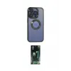 ieg™ iPhone 15 Pro Kılıf Pusula Form - Siyah 360 Mat Full Body Arka Koruyucu