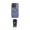 ieg™ iPhone 15 Pro Kılıf Pusula Form - Siyah 360 Mat Full Body Arka Koruyucu