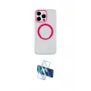 ieg™ iPhone 15 Pro Kılıf Pusula Form - Siyah 3D Antistatik Cam Ekran Koruyucu