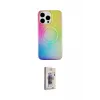 ieg™ iPhone 15 Pro Kılıf Pusula Form - Siyah Bilvis 3D Cam Ekran Koruyucu