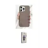 ieg™ iPhone 15 Pro Kılıf Pusula Modern - Siyah Bilvis 3D Cam Ekran Koruyucu