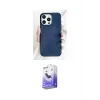 ieg™ iPhone 15 Pro Kılıf Pusula Modern - Siyah Bilvis 5in1 5D Magic Hayalet Cam Ekran Koruyucu
