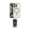 ieg™ iPhone 15 Pro Kılıf Siluet Çizgi Serisi - Şeffaf 360 Full Body Arka Koruyucu