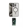 ieg™ iPhone 15 Pro Kılıf Siluet Çizgi Serisi - Şeffaf 360 Full Body Arka Koruyucu