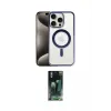 ieg™ iPhone 15 Pro Kılıf Siluet Çizgi Serisi - Şeffaf 360 Full Body Arka Koruyucu