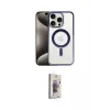 ieg™ iPhone 15 Pro Kılıf Siluet Çizgi Serisi - Siyah Bilvis 3D Cam Ekran Koruyucu