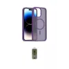 ieg™ iPhone 15 Pro Kılıf Siluet Minimal Prime - Siyah Joko Magic 5D Hayalet Cam