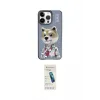 ieg™ iPhone 15 Pro Kılıf Siluet Modern Özel Seri - Şeffaf Pasifik Cam Ekran Koruyucu
