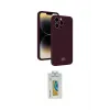 ieg™ iPhone 15 Pro Kılıf Vadi Çizgi Prime - Siyah Polymer Nano Ekran Koruyucu