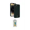 ieg™ iPhone 15 Pro Kılıf Vadi Çizgi Prime - Siyah Polymer Nano Ekran Koruyucu