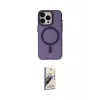 ieg™ iPhone 15 Pro Kılıf Yadigar Işık - Siyah Bilvis 3D Mat Cam Ekran Koruyucu