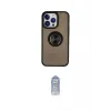 ieg™ iPhone 15 Pro Kılıf Yörünge Çizgi - Siyah Joko Magic 5D Cam