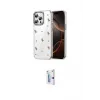 ieg™ iPhone 15 Pro Kılıf Yörünge Form - Siyah Bilvis 0.18mm Plus Cam Ekran Koruyucu
