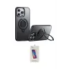 ieg™ iPhone 15 Pro Kılıf Zirve Çizgi Prime - Siyah Joko 5D Cam