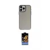 ieg™ iPhone 15 Pro Max Kılıf Ahenk Çizgi Prime - Siyah Buffer Hayalet Cam Ekran Koruyucu