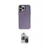 ieg™ iPhone 15 Pro Max Kılıf Ahenk Çizgi Prime - Siyah Vanessa Magic Hayalet Cam
