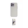 ieg™ iPhone 15 Pro Max Kılıf Ahenk Çizgi Serisi - Siyah Bilvis 3D Mat Cam Ekran Koruyucu