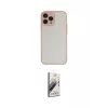 ieg™ iPhone 15 Pro Max Kılıf Ahenk Çizgi Serisi - Siyah Bilvis 3D Mat Cam Ekran Koruyucu