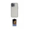 ieg™ iPhone 15 Pro Max Kılıf Ahenk Çizgi Serisi - Siyah Buffer Hayalet Cam Ekran Koruyucu