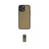 ieg™ iPhone 15 Pro Max Kılıf Ahenk Çizgi Serisi - Siyah Joko Magic 5D Hayalet Cam