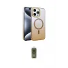 ieg™ iPhone 15 Pro Max Kılıf Ahenk Doku Özel Seri - Siyah Joko Magic 5D Hayalet Cam
