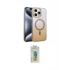 ieg™ iPhone 15 Pro Max Kılıf Ahenk Doku Özel Seri - Siyah Polymer Nano Ekran Koruyucu