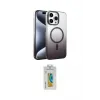 ieg™ iPhone 15 Pro Max Kılıf Ahenk Doku Özel Seri - Siyah Polymer Nano Ekran Koruyucu