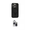 ieg™ iPhone 15 Pro Max Kılıf Ahenk Form Serisi - Siyah Vanessa Magic Hayalet Cam