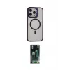 ieg™ iPhone 15 Pro Max Kılıf Ahenk Klasik Özel Seri - Şeffaf 360 Full Body Arka Koruyucu