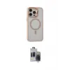 ieg™ iPhone 15 Pro Max Kılıf Ahenk Klasik Özel Seri - Siyah Vanessa Magic Hayalet Cam