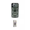 ieg™ iPhone 15 Pro Max Kılıf Ahenk Klasik - Siyah Bilvis 3D Cam Ekran Koruyucu