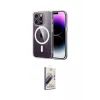ieg™ iPhone 15 Pro Max Kılıf Ahenk Minimal Serisi - Siyah Bilvis 3D Mat Cam Ekran Koruyucu