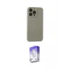 ieg™ iPhone 15 Pro Max Kılıf Ahenk Serisi - Siyah Bilvis 5in1 3D Magic Cam Ekran Koruyucu