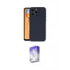 ieg™ iPhone 15 Pro Max Kılıf Ahenk Serisi - Siyah Bilvis 5in1 3D Magic Cam Ekran Koruyucu