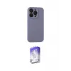 ieg™ iPhone 15 Pro Max Kılıf Ahenk Serisi - Siyah Bilvis 5in1 3D Magic Cam Ekran Koruyucu