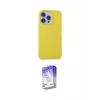 ieg™ iPhone 15 Pro Max Kılıf Ahenk Serisi - Siyah Bilvis 5in1 3D Magic Cam Ekran Koruyucu